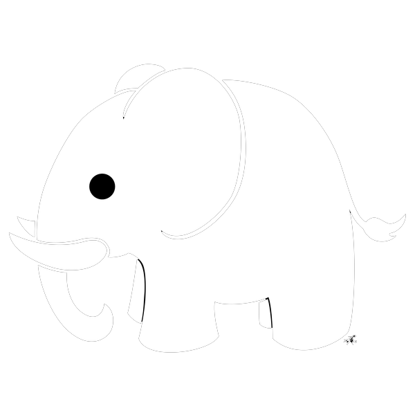 White Elephant Transparent Background Transparent PNG Image