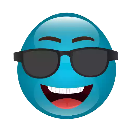 Blue Cute Emoji Free Clipart HD Transparent PNG Image