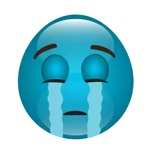 Blue Cute Picture Emoji Download HD Transparent PNG Image