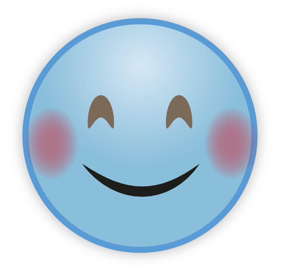 Blue Cute Sky Emoji Download HQ Transparent PNG Image