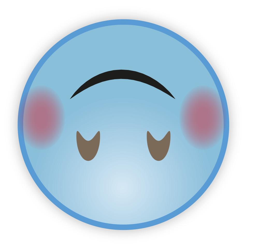 Blue Cute Pic Sky Emoji Transparent PNG Image