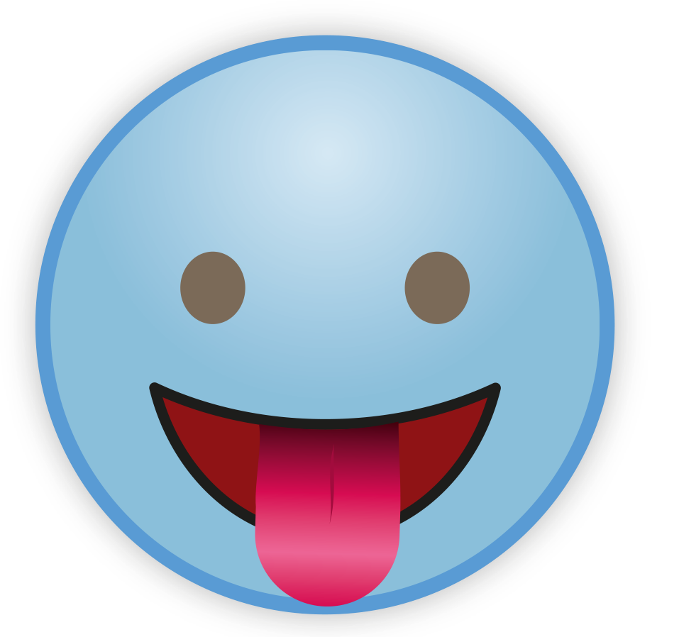 Blue Cute Sky Emoji Free Clipart HQ Transparent PNG Image