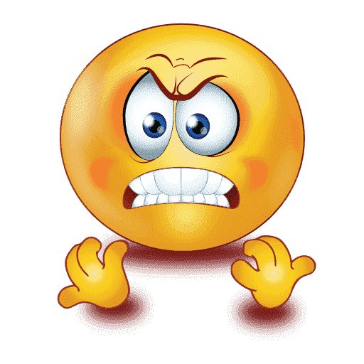 Gradient Angry Emoji Free Photo Transparent PNG Image