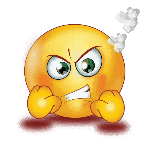 Gradient Angry Emoji Free Photo Transparent PNG Image