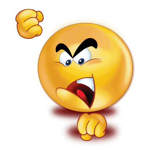 Gradient Photos Angry Emoji Free Clipart HQ Transparent PNG Image