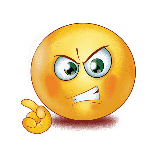 Gradient Picture Angry Emoji Download HQ Transparent PNG Image