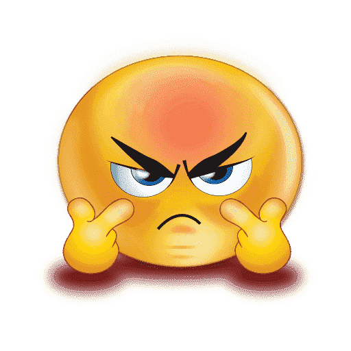 Gradient Angry Emoji Free Download Image Transparent PNG Image