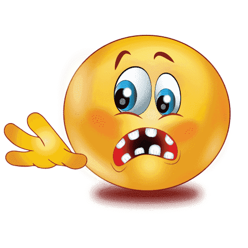 Gradient Scared Emoji Free Transparent Image HQ Transparent PNG Image