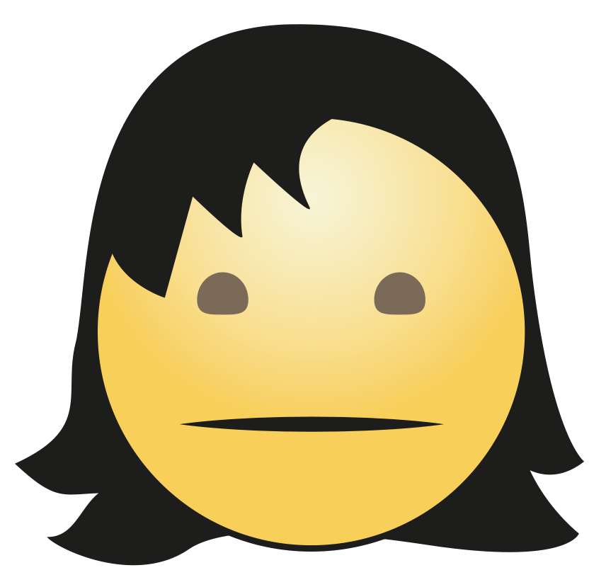 Hair Girl Emoji Download HD Transparent PNG Image