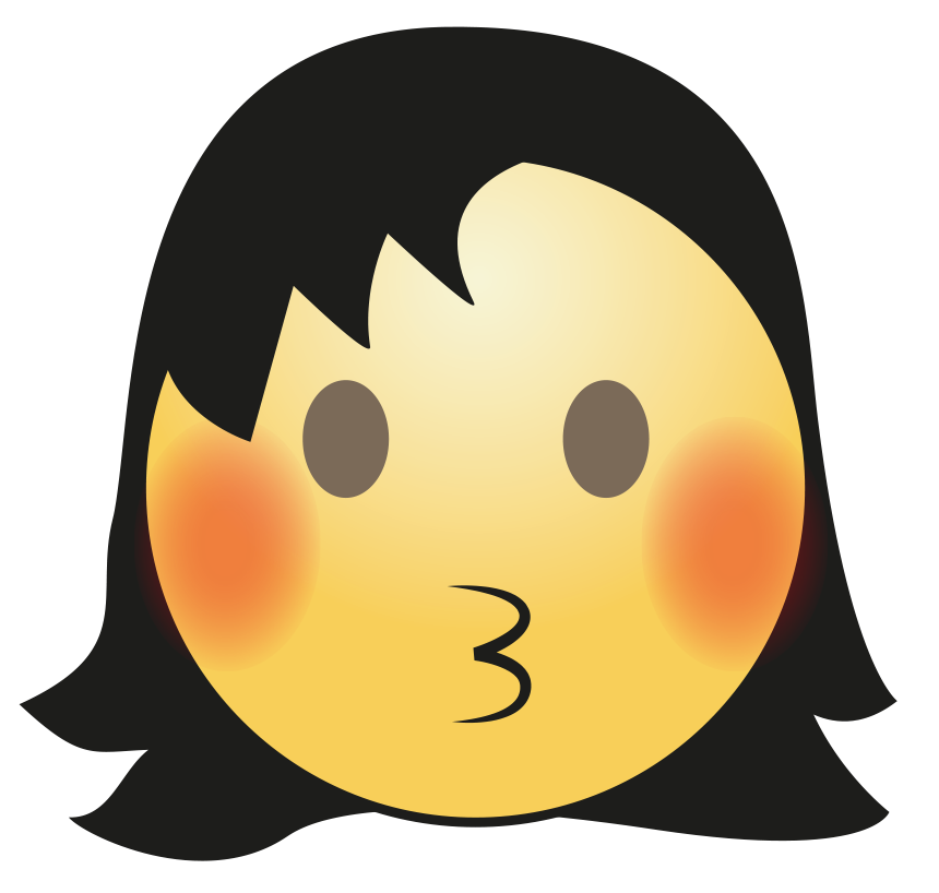 Hair Girl Emoji Free Download Image Transparent PNG Image