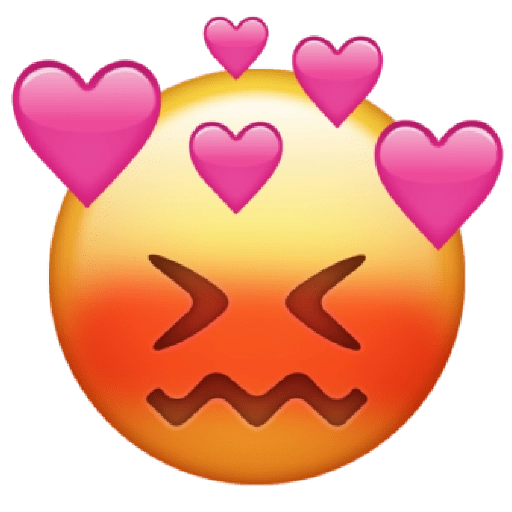 Heart Expression Emoji Free Clipart HQ Transparent PNG Image