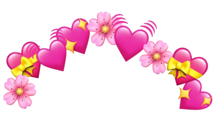 Pink Heart Pic Emoji Free Clipart HQ Transparent PNG Image