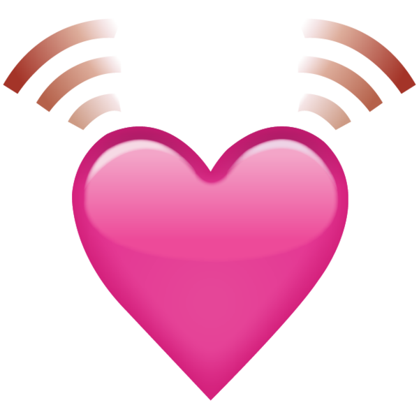 Pink Heart Picture Emoji Free Clipart HQ Transparent PNG Image