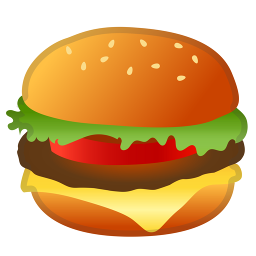 Hamburger Google Cheeseburger Emoji HD Image Free PNG Transparent PNG Image