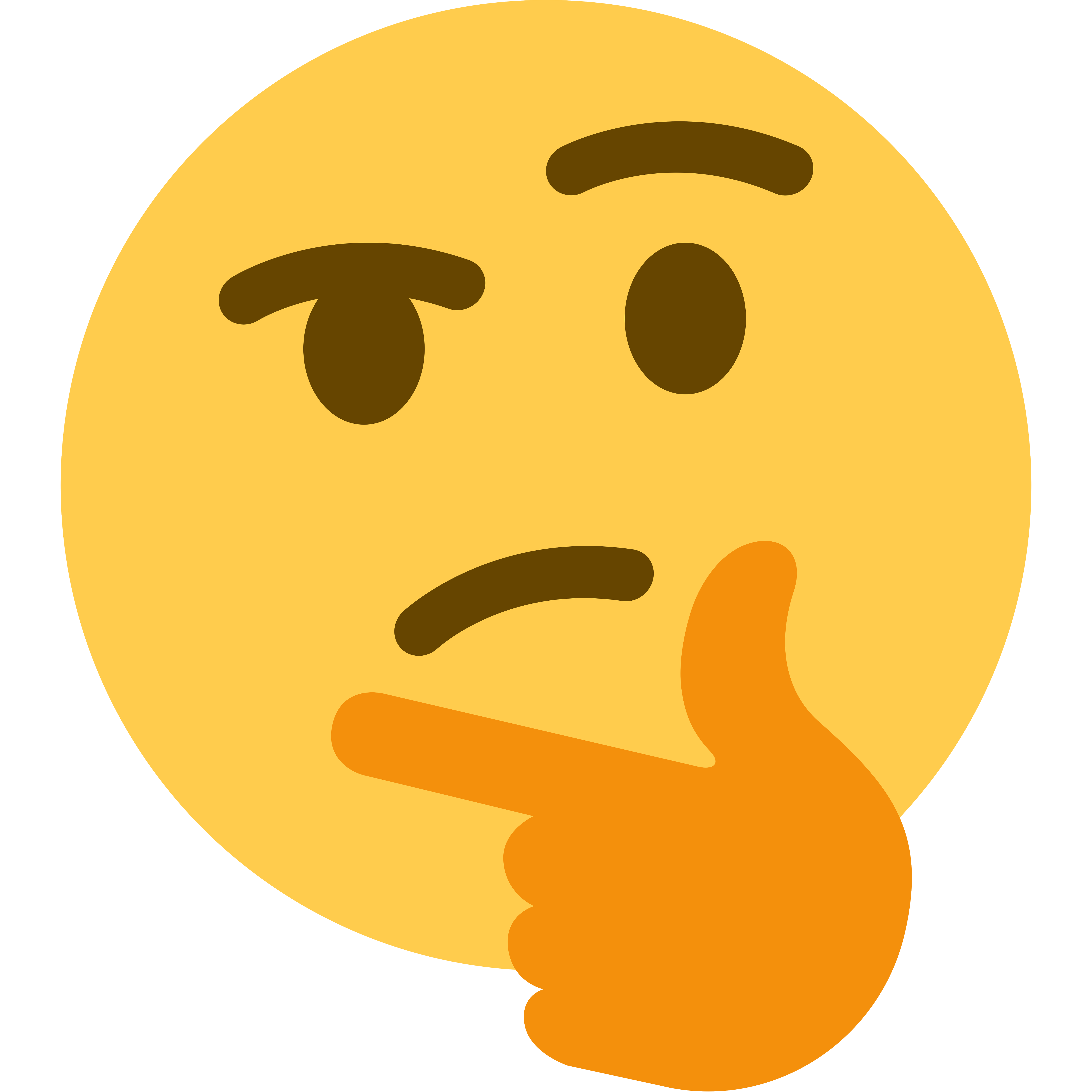 Thank Discord Media Thought Social Think Emoji Transparent PNG Image