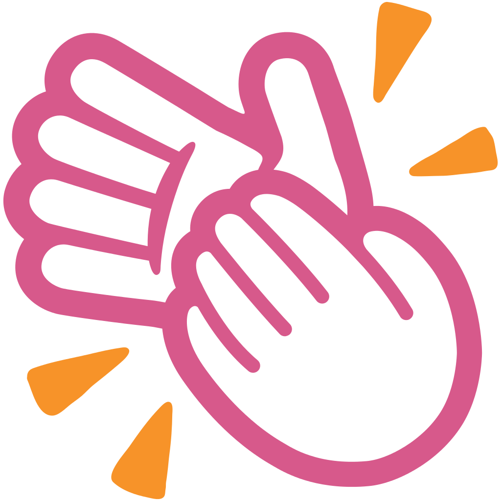 Android Hand Clapping Applause Emoji Free HQ Image Transparent PNG Image