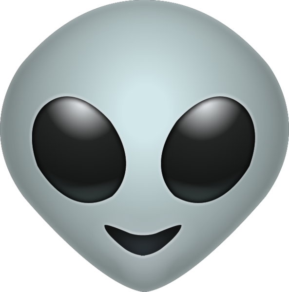 Alien Extraterrestrial Life Sticker Emoji PNG File HD Transparent PNG Image