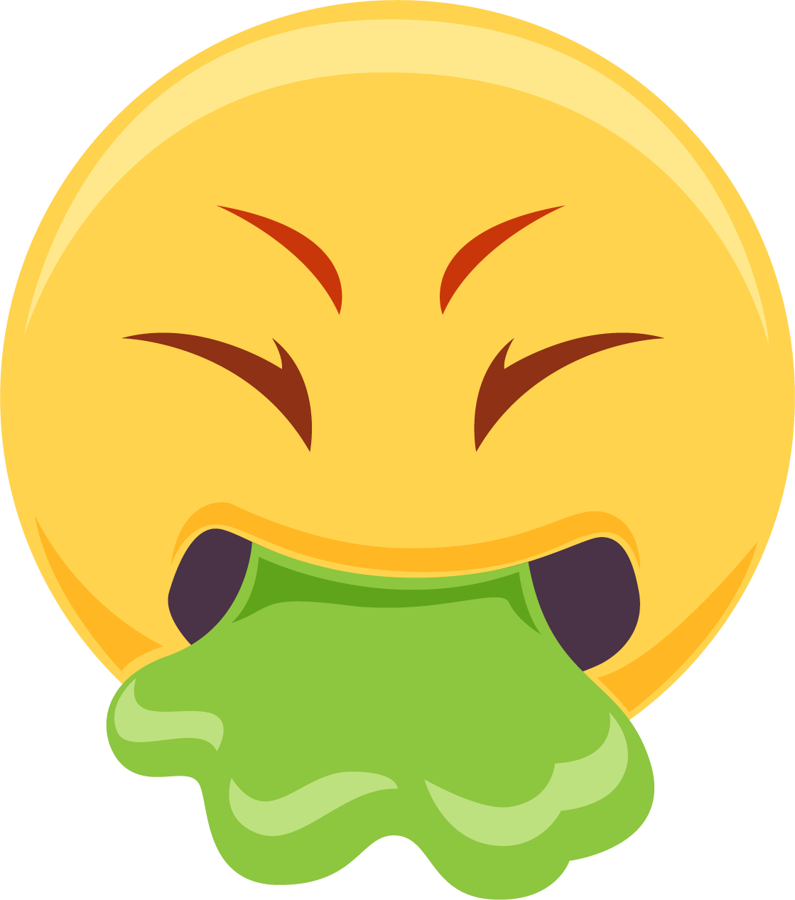 Nausea, Smiley Vomiting Vomiting, Emoji Nausea Transparent PNG Image