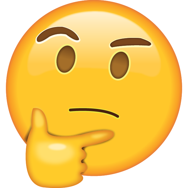 Thought Emoticon Whatsapp Emoji Free Photo PNG Transparent PNG Image