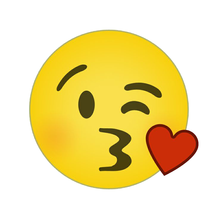 Emoticon Smiley Kiss Emoji Free Frame Transparent PNG Image