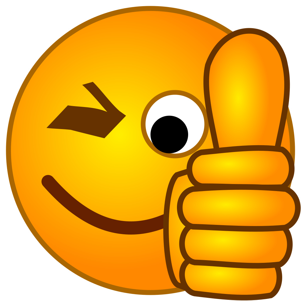 Thumb Signal Smiley Up Thumbs Emoji Transparent PNG Image