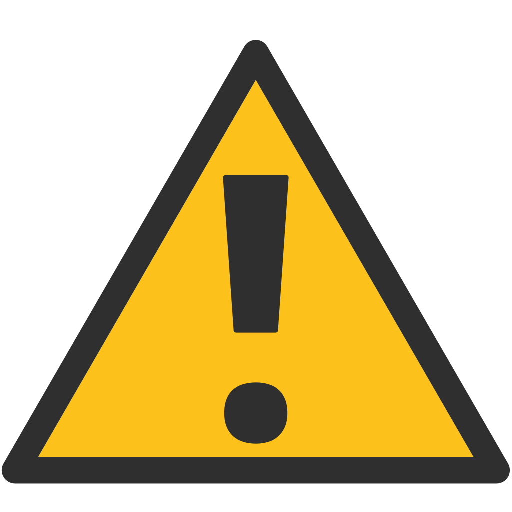 Triangle Danger Text Area Sign Messaging Emoji Transparent PNG Image