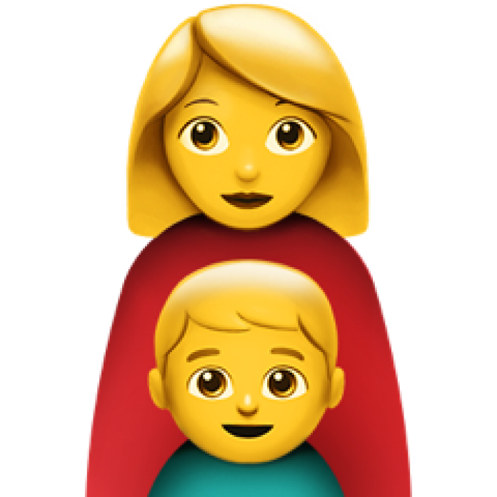 Parent Family Yellow Face Single Emoji Transparent PNG Image