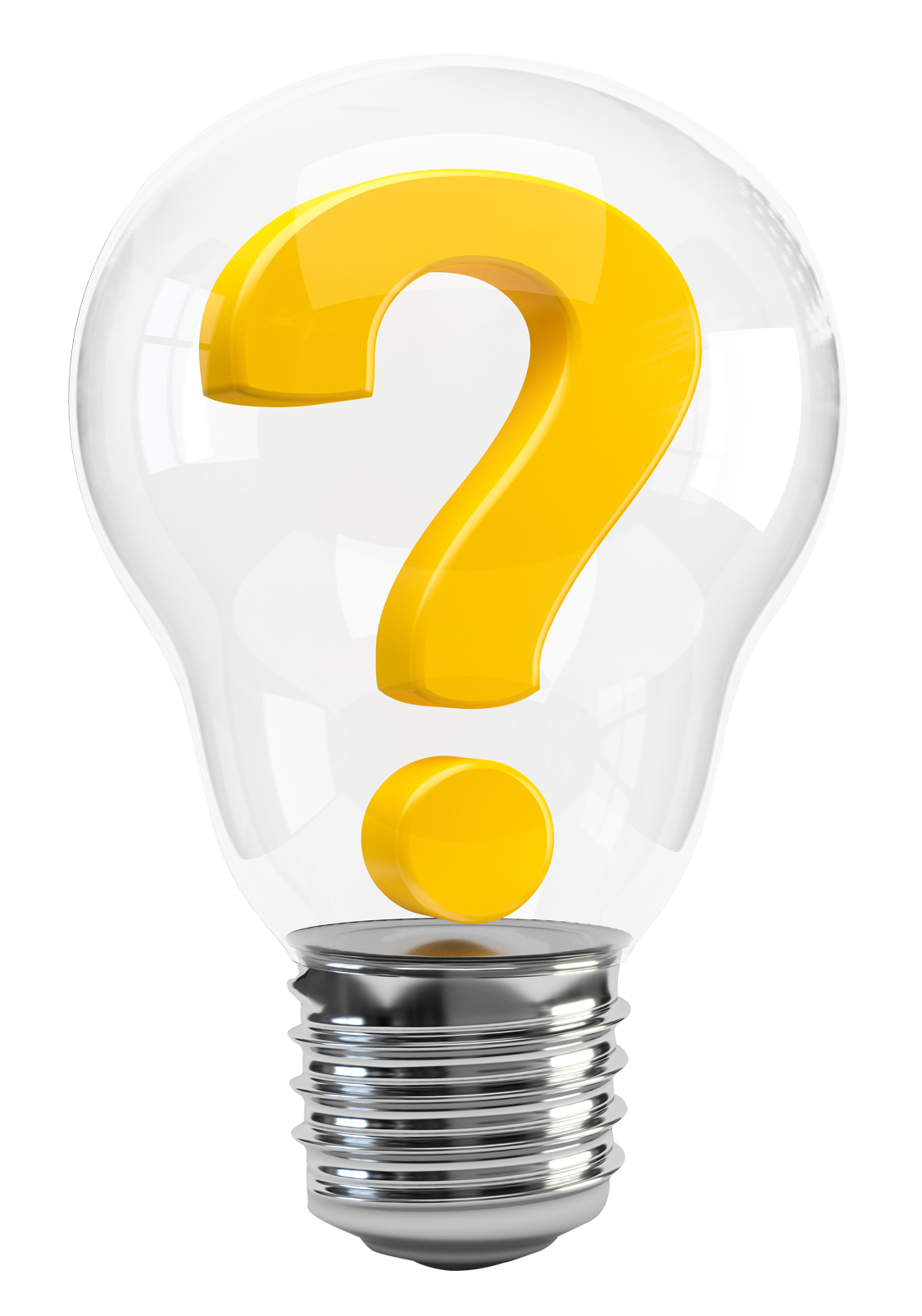 Light Question Mark Thought Bulb With Icon Transparent PNG Image