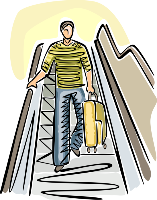 Vector Escalator Download Free Image Transparent PNG Image