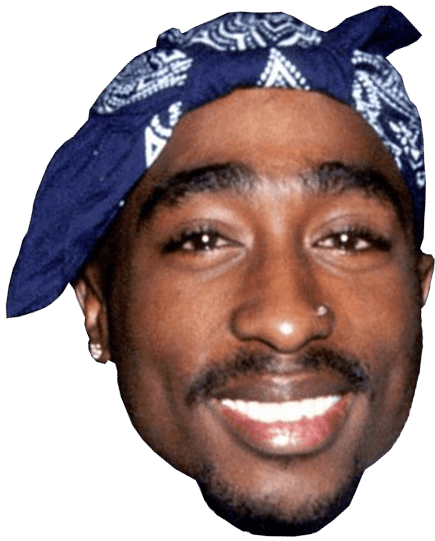 Tupac Face Png Image Transparent PNG Image