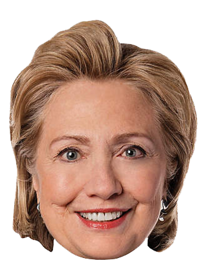 Clinton Face Hair Hillary Party Democratic Transparent PNG Image