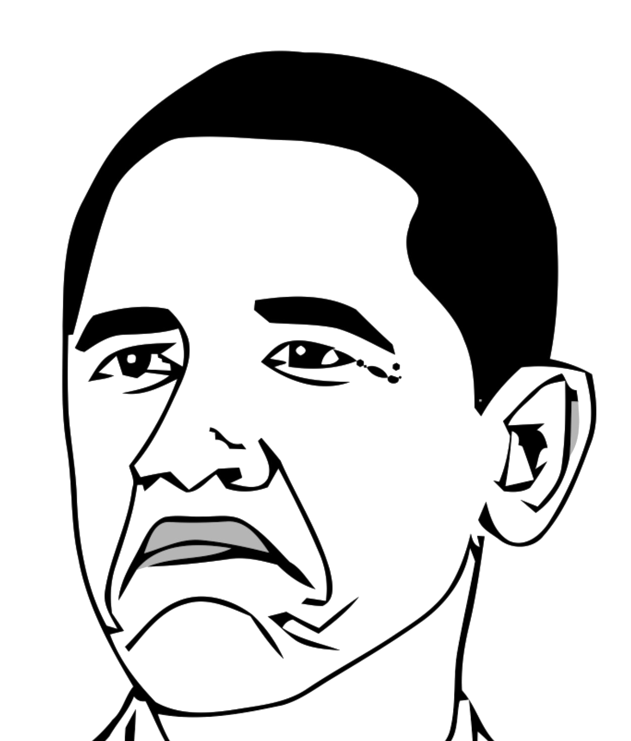 Not Bad Face Obama Free PNG HQ Transparent PNG Image