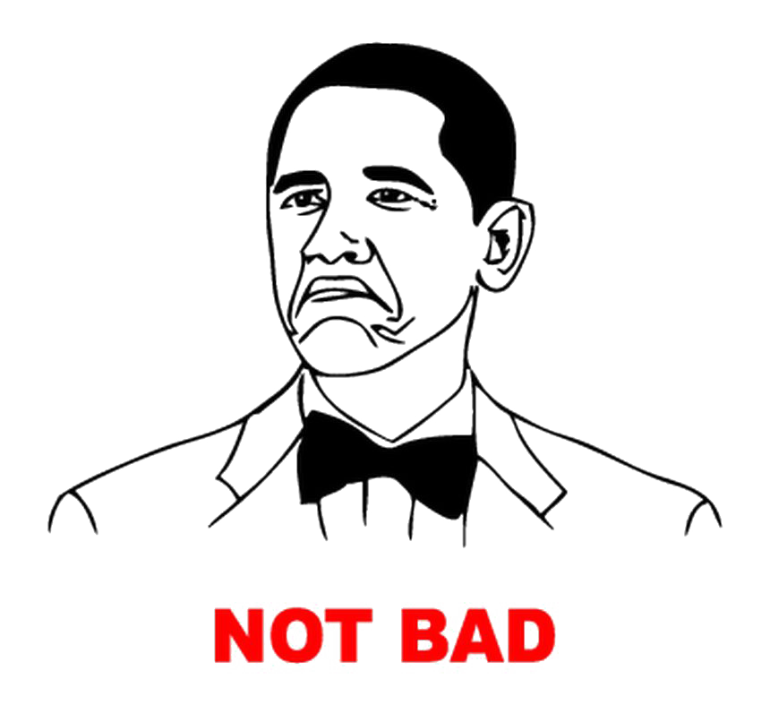 Not Photos Bad Face Obama Transparent PNG Image