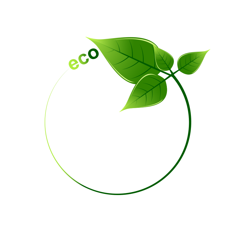 Eco Leaves Surrounded Green Facebook By Icon Transparent PNG Image