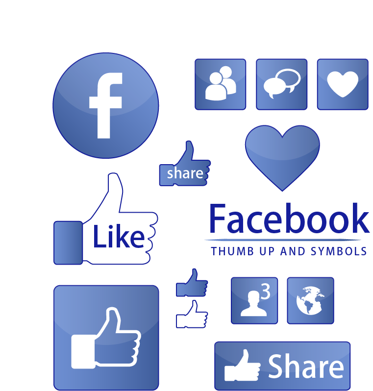 Information Like On Symbol Chart Facebook,Thumbs,Blue,Editable Vector Transparent PNG Image