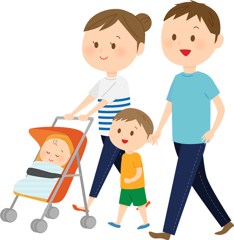 Walking Vector Family Free Download PNG HD Transparent PNG Image