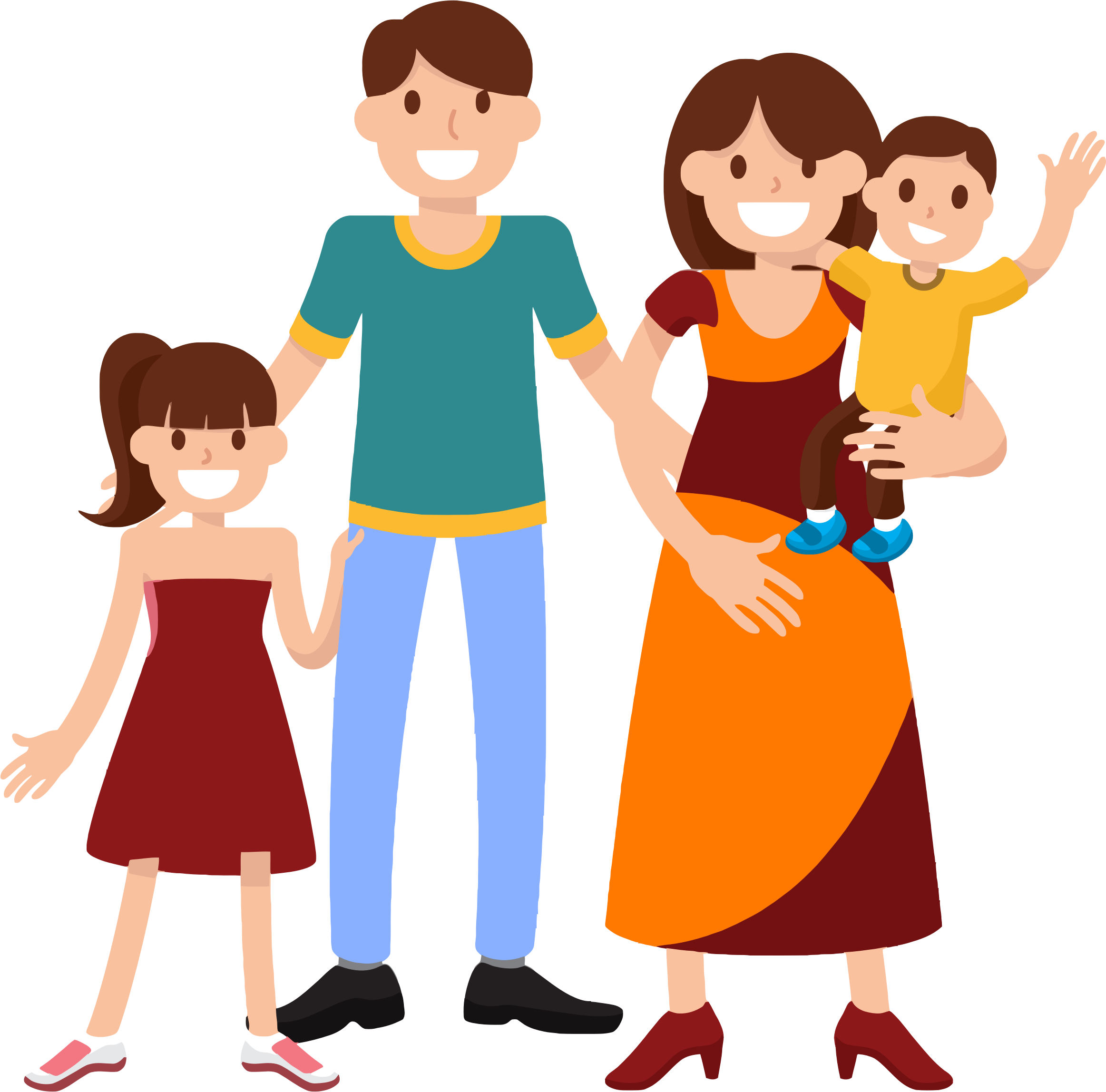 Vector Family Happy PNG Image High Quality Transparent PNG Image