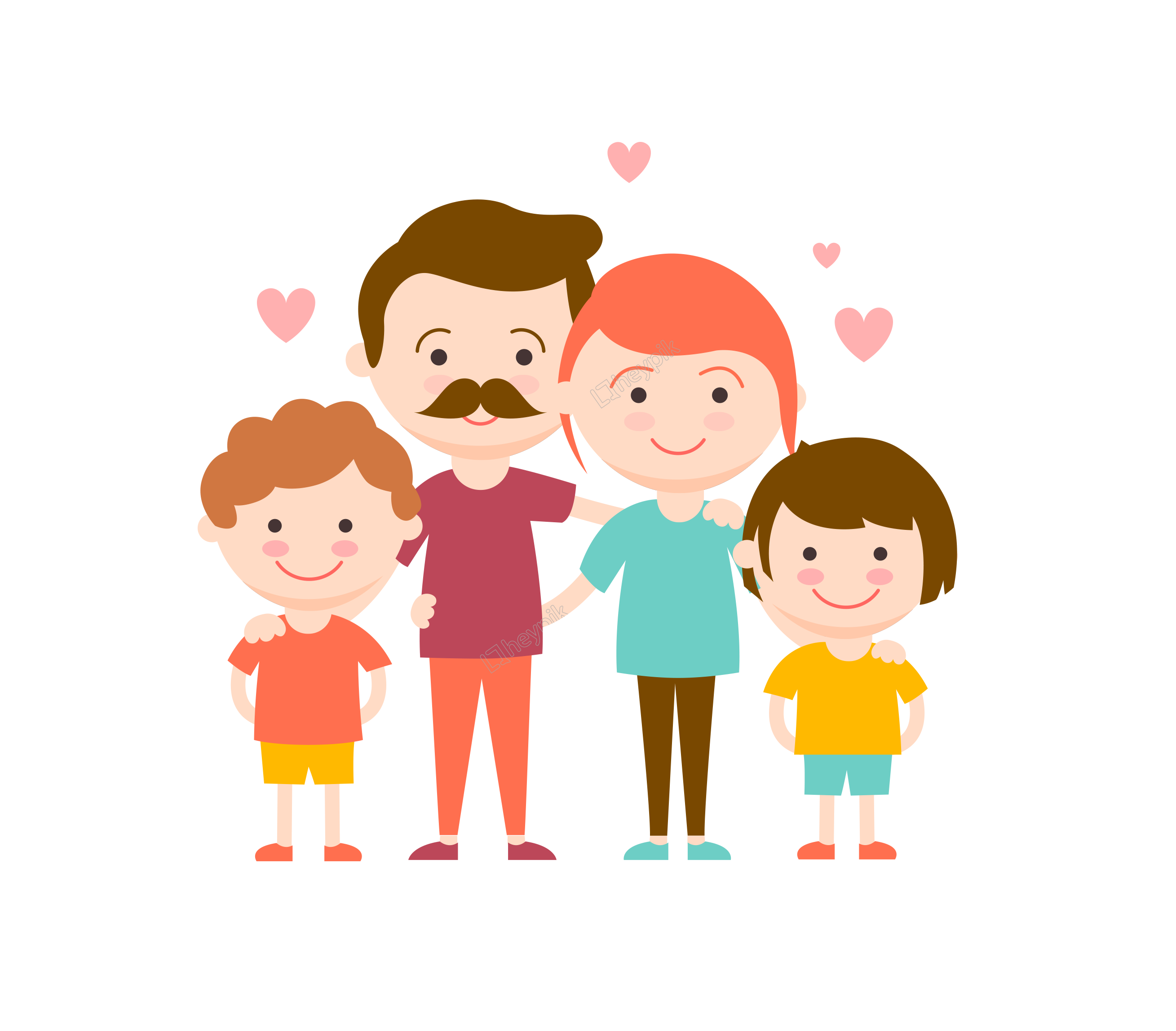 Vector Family Happy Free Download PNG HQ Transparent PNG Image