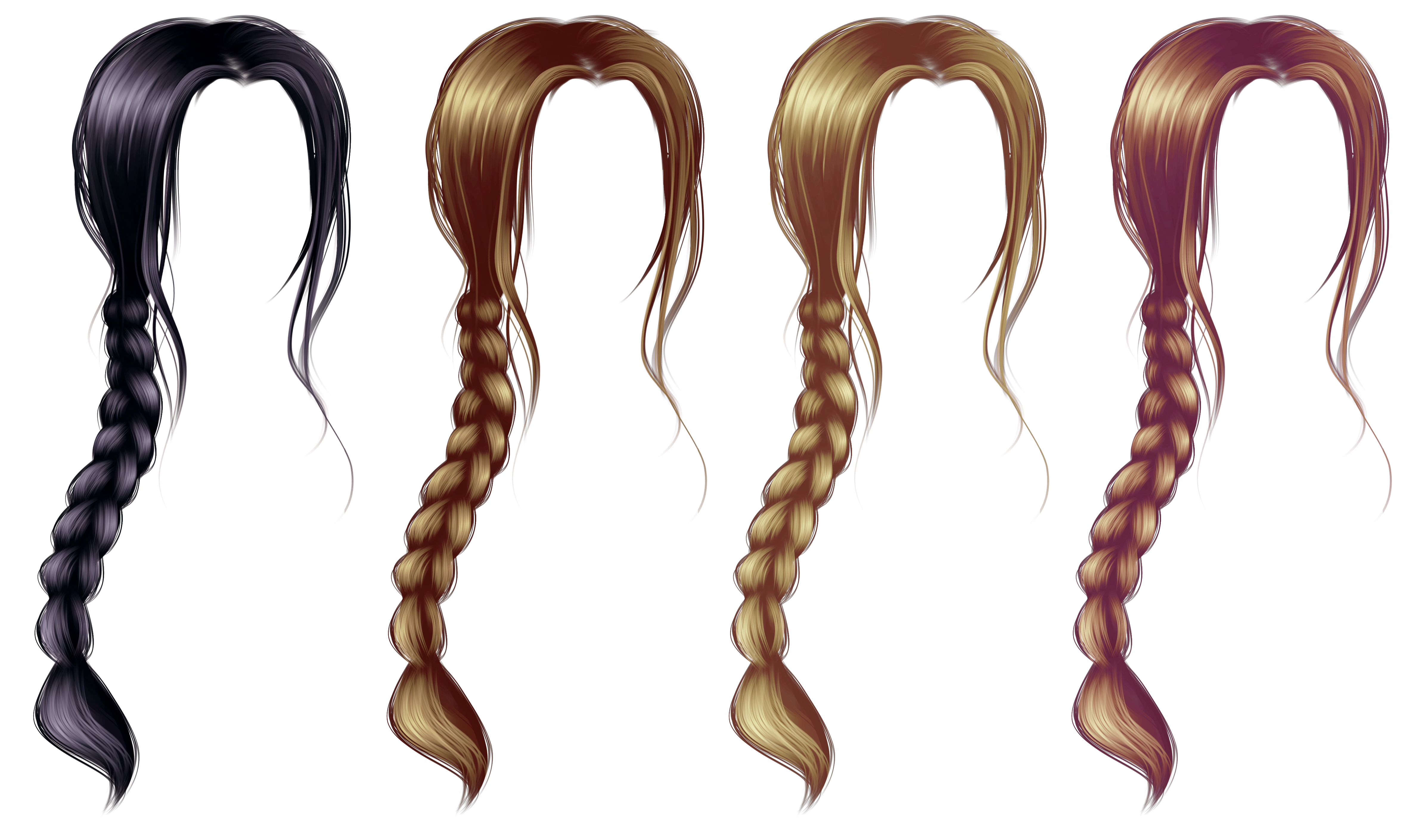 Hairstyle Braids Download Free Image Transparent PNG Image