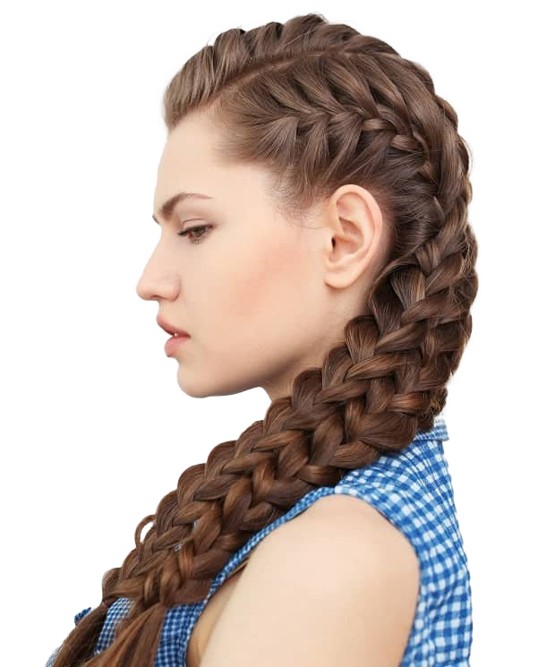 Hairstyle Braids Free Clipart HD Transparent PNG Image