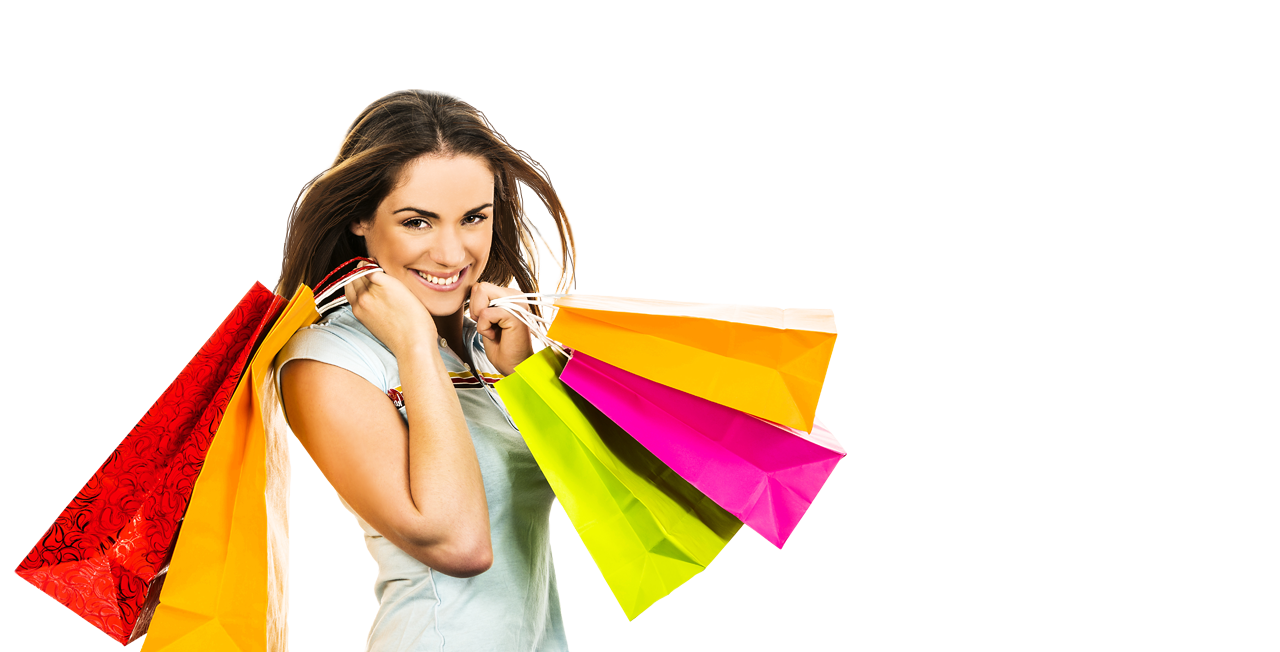 Bag Girl Shopping Holding Pretty Transparent PNG Image