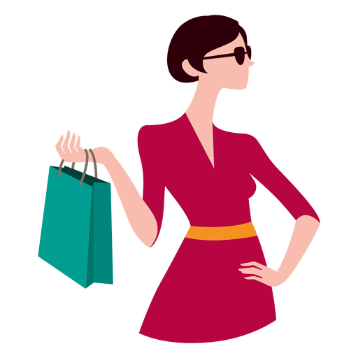 Girl Vector Shopping Glasses Free HD Image Transparent PNG Image