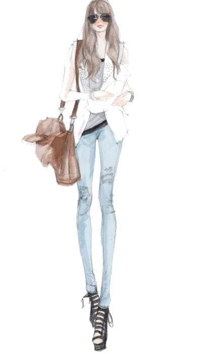 Sketch Fashion Illustration Chanel Design Drawing Transparent PNG Image