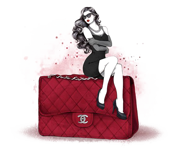 Bags Fashion Illustrator Drawing Illustration PNG Download Free Transparent PNG Image