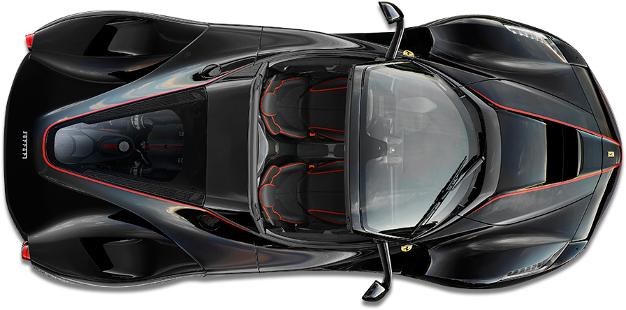 Top Ferrari View PNG Image High Quality Transparent PNG Image