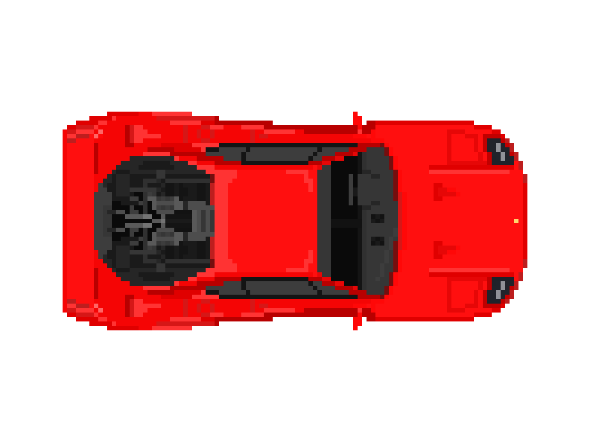 Top Ferrari Pixel View Free Transparent Image HD Transparent PNG Image