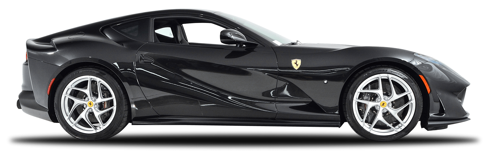 Ferrari Black Side View PNG Download Free Transparent PNG Image