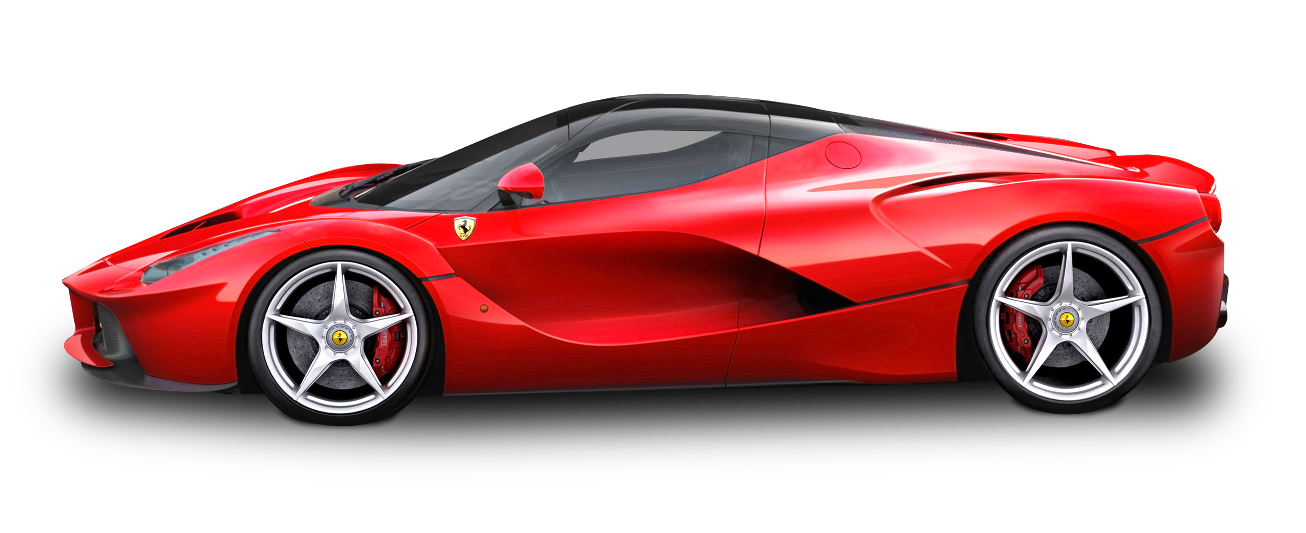 Ferrari Side Red View Free Transparent Image HQ Transparent PNG Image