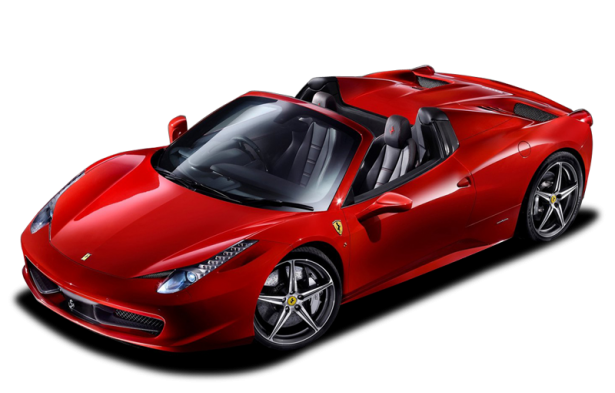 Ferrari Side Red View HQ Image Free Transparent PNG Image