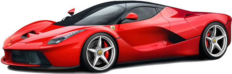 Photos Ferrari Side Red View Transparent PNG Image